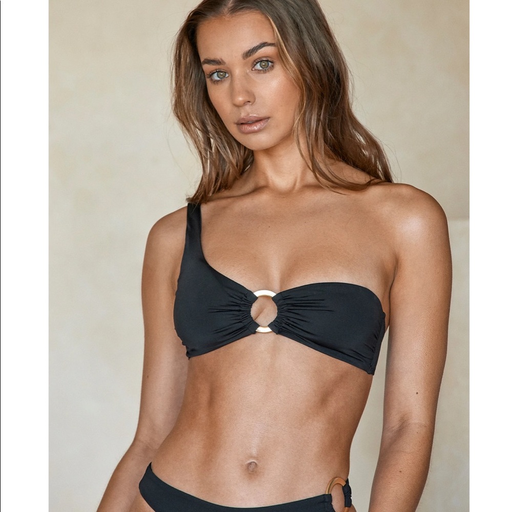 One shoulder Monday Swimwear top worn once